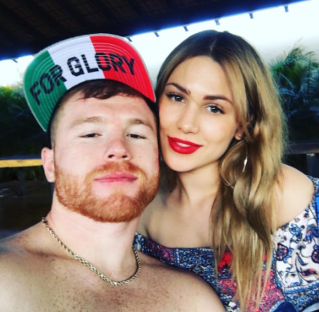 "Canelo" Álvarez y Fernanda Gómez en 2017 / Foto: Instagram