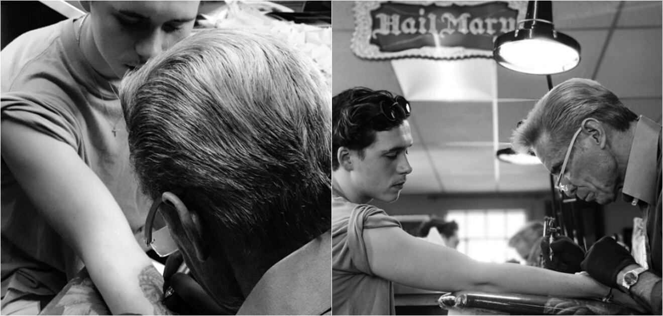 <p>Brooklyn Beckham, hijo de David Beckham, se hizo su primer tatuaje con dedicatoria al ex futbolista. (Fotos: Instagram)</p>
