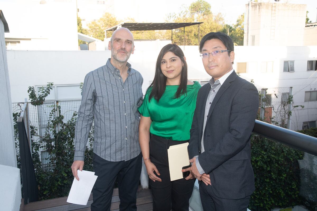 Xabier Santakiteria, Angélica González, Yatsuhiro Ona. (Foto: Arturo Quintero)
