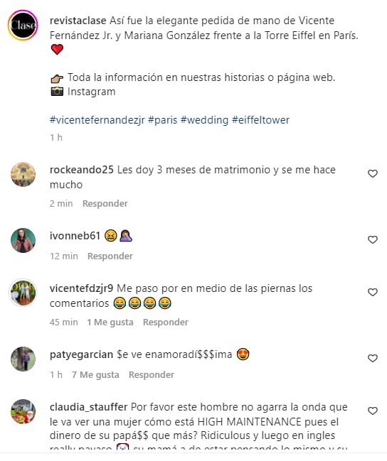 Mariana González y Vicente Fernández Jr. defienden su amor de las críticas, "La edad no importa" 
