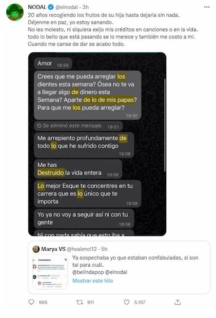 ¿Qué piensa Belinda de los mensajes de Christian Nodal?