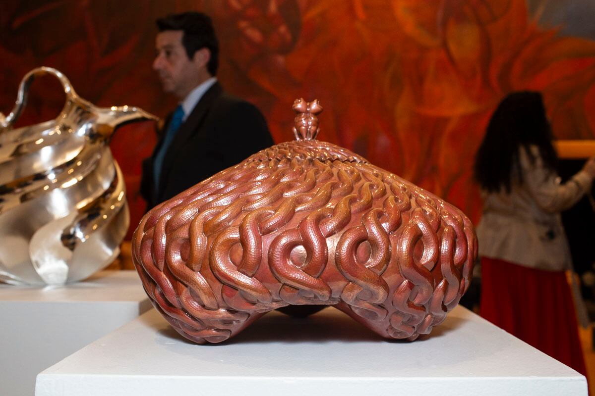 Pieza de cobre martelado. (Foto: Esteban Torreblanca)