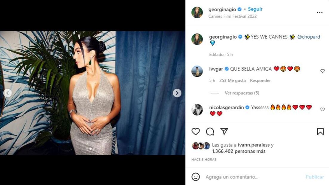 Georgina Rodríguez reaparece en el Festival de Cannes tras la muerte de su bebé