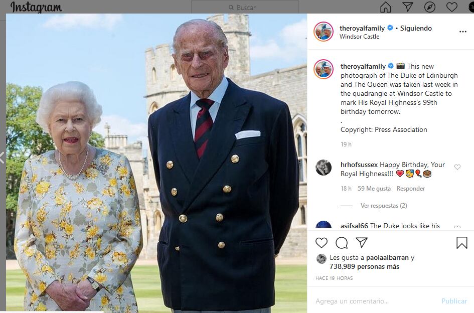 Surge teoría de que foto de Isabel II y el duque de Edimburgo está truqueada