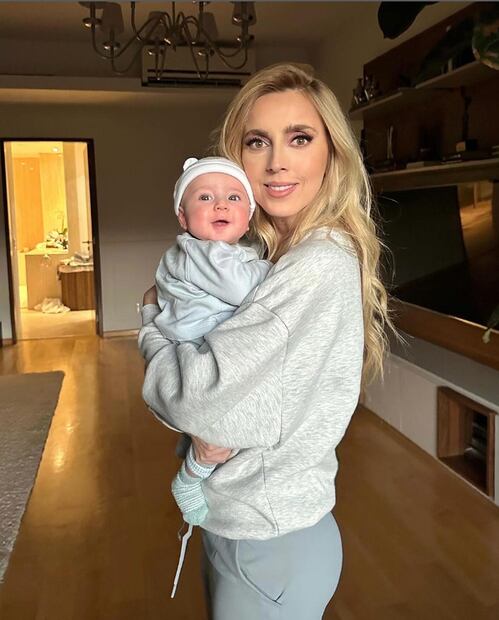 Shanik Aspe y su hijo Valentino/Instagram.