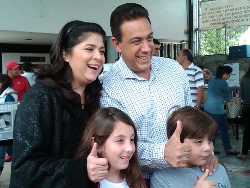 La familia de Victoria Ruffo y Omar Fayad