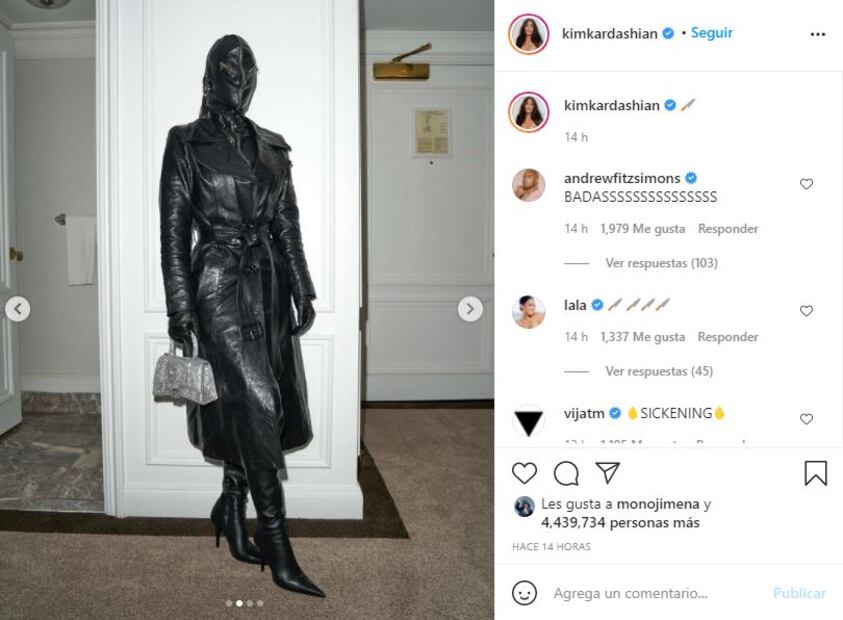 Kim Kardashian sorprende con outfit bondage de cuero