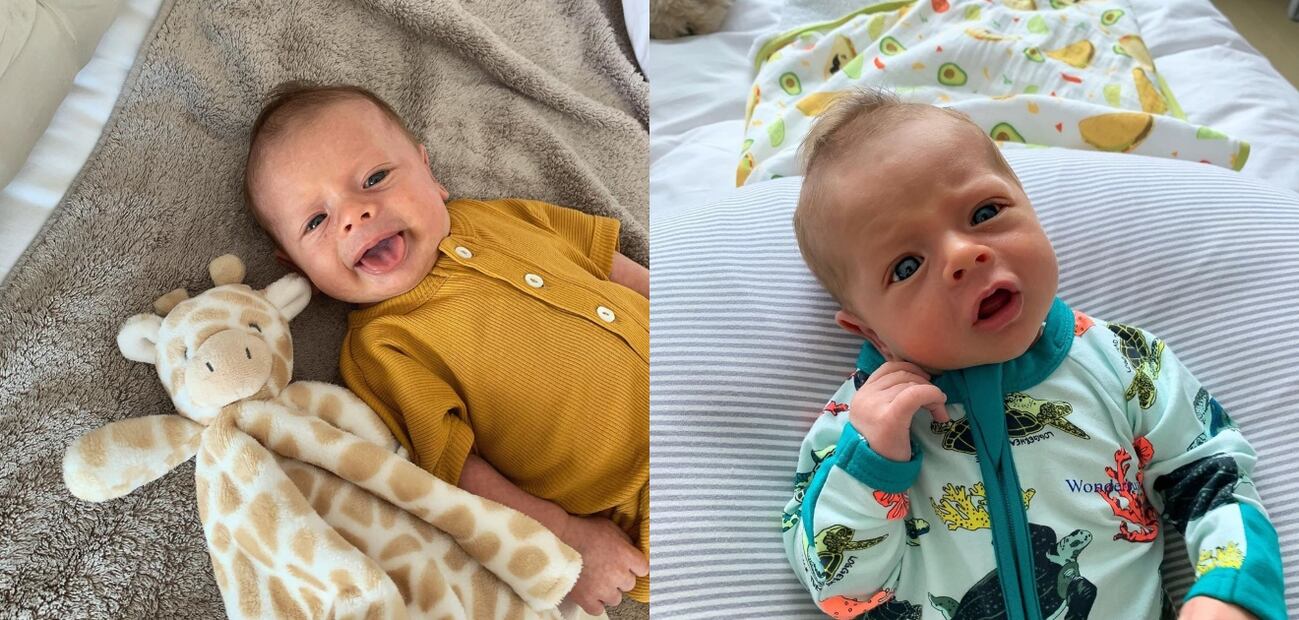 El primer álbum de fotos de Noah, bebé de Chicharito Hernandez y Sarah Kohan a un mes de vida