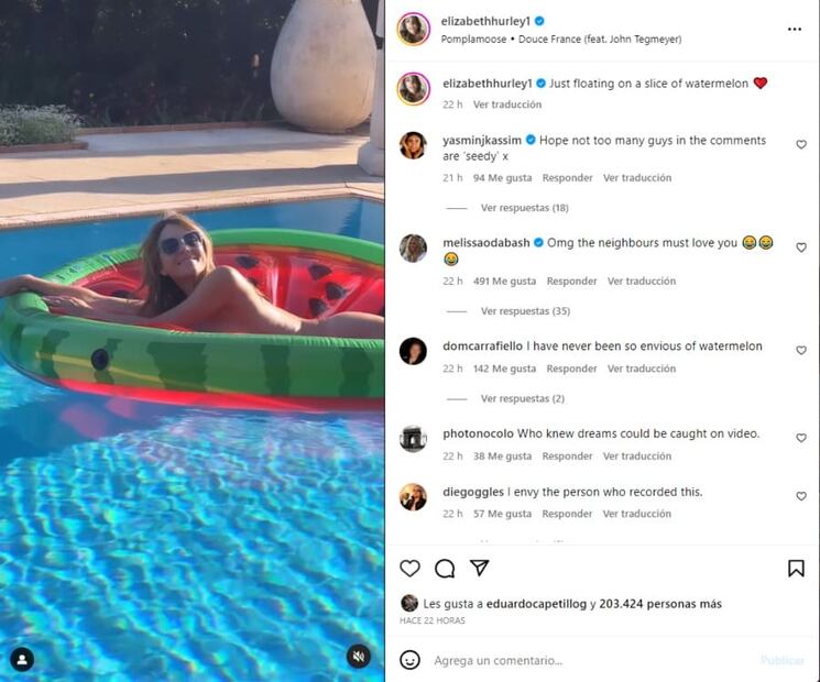 Instagram: @elizabethhurley1