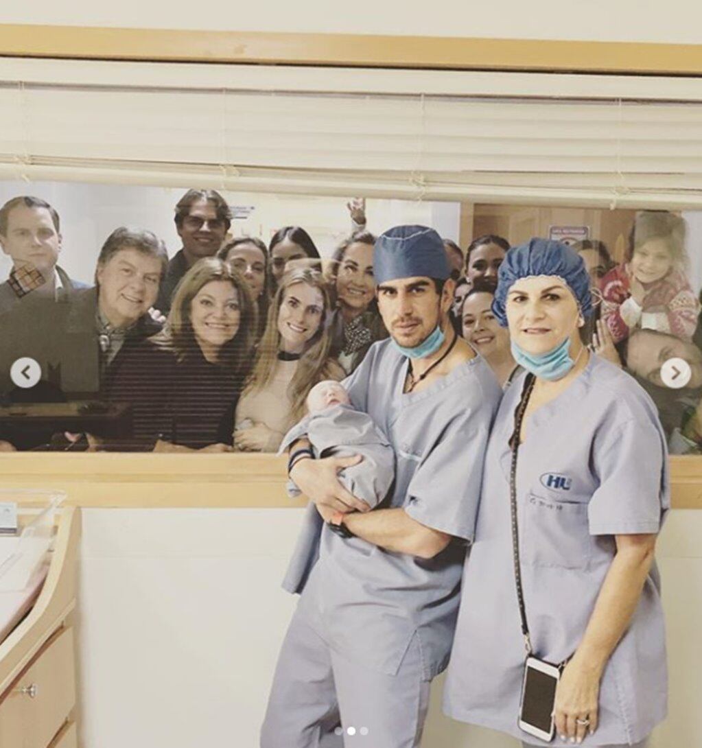 Ya nació el hijo de Alex Valladares y Miriam Huber