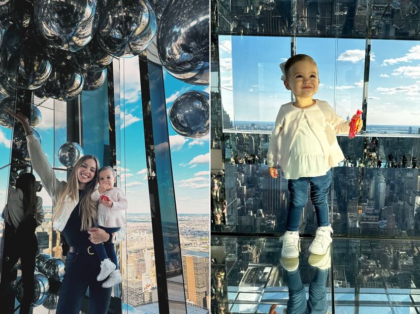 Mariana Rodríguez y la pequeña Mariel en Nueva York / Foto: Instagram