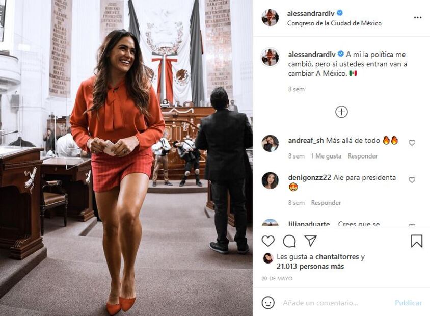 Alessandra Rojo de la Vega se une al tema de Mariana Rodríguez y el INE