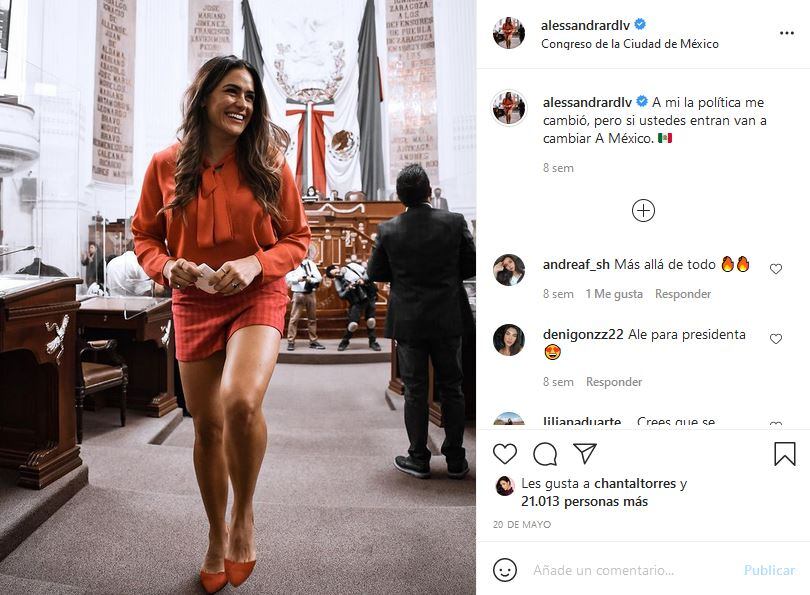 Alessandra Rojo de la Vega se une al tema de Mariana Rodríguez y el INE
