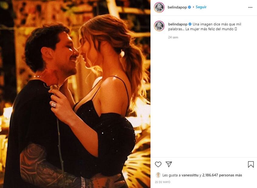 Nodal comparte video inédito de propuesta de matrimonio a Belinda