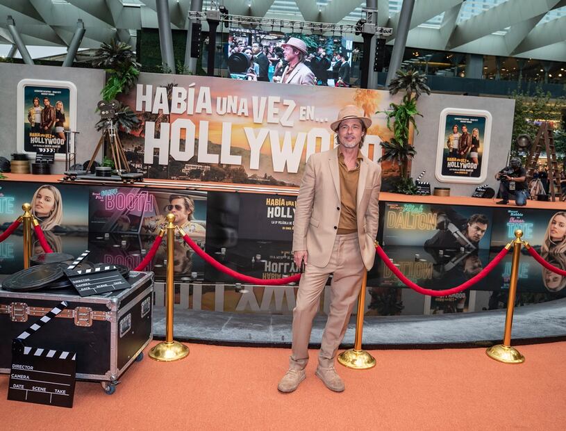 Brad Pitt está en México para presentar la cinta Once upon a time in... Hollywood