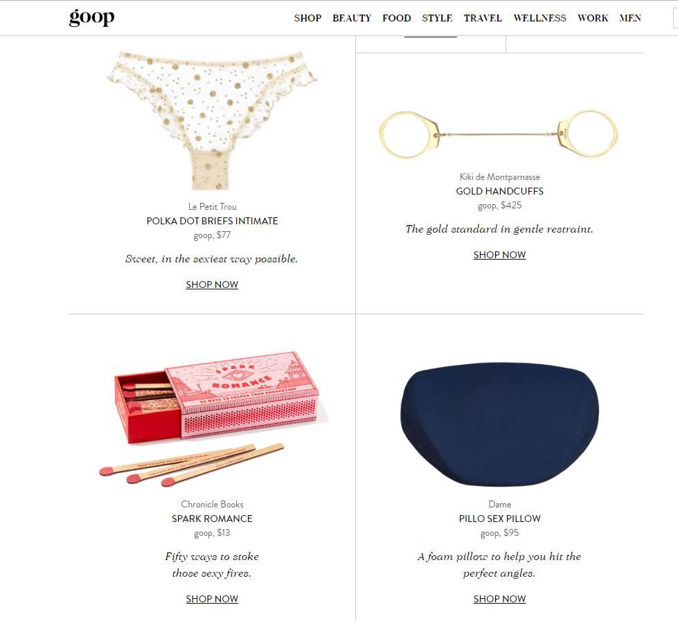 La sorprendente guía de regalos para Navidad, de Gwyneth Paltrow, incluye un extintor de oro sólido