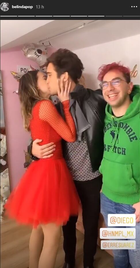 El dulce encuentro de Belinda y Diego Boneta 