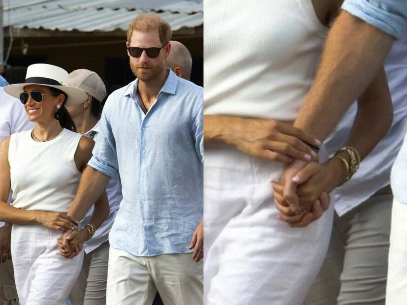 El gesto recurrente entre Meghan Markle y el príncipe Harry / Foto: EFE
