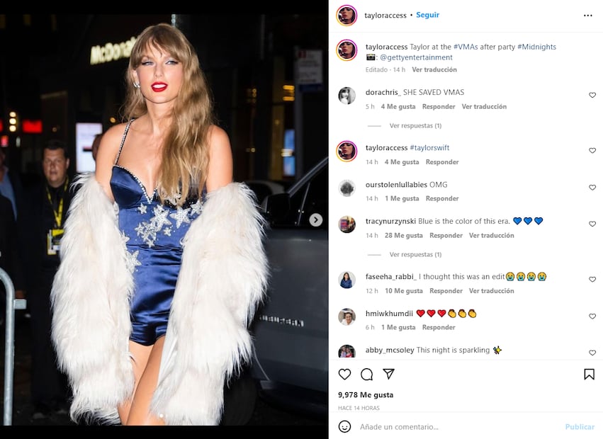 Taylor Swift: todos los ojos estuvieron sobre ella y su pomposo naked dress de cristales