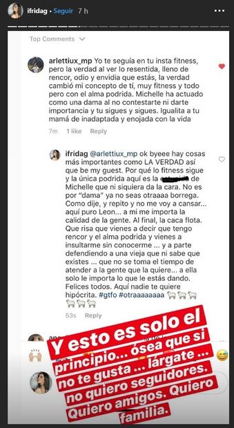 Frida Sofía llama “hipócrita” a Michelle Salas