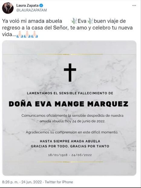 Laura Zapata se retracta por exhibir a Thalía por no pagar funeral de su abuela