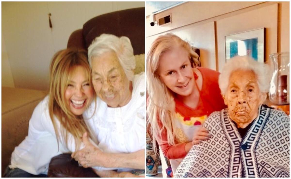 Thalía y Laura Zapata: Dan de alta a su abuelita Eva Mange del hospital