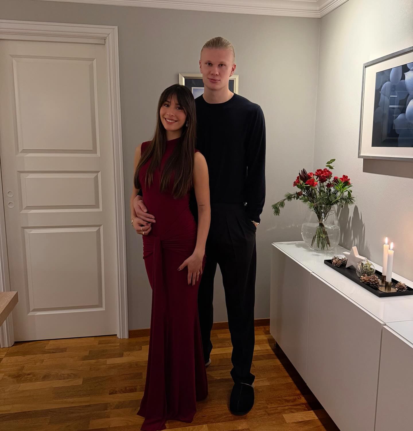 Erling Halaand e Isabel Haugseng Johansen. (Foto: Instagram)