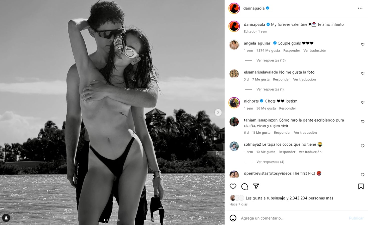 Danna Paola y Alex Hoyer son novios desde 2021 / Instagram