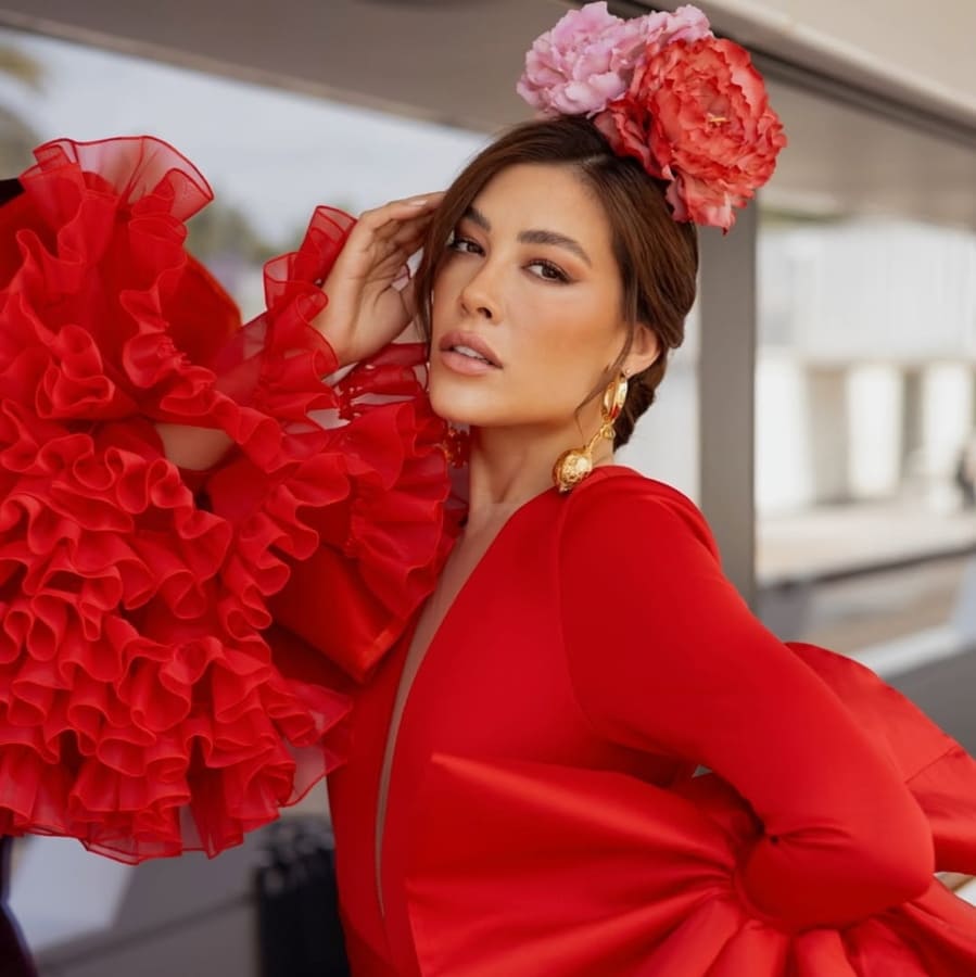 El look de Michelle Salas para la Feria de Sevilla / Foto: Instagram