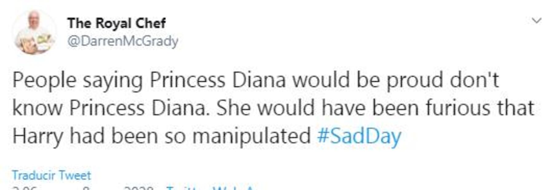 "La princesa Diana estaría furiosa", asegura ex empleado del palacio tras el escándalo de Harry y Meghan 