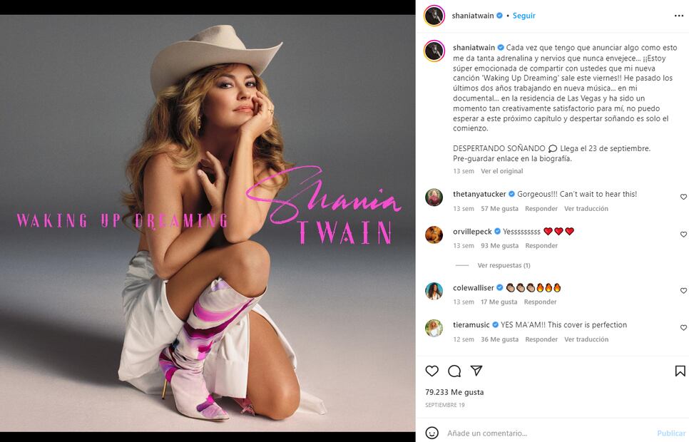Shania Twain, sobre posar topless y la menopausia, "abrazo mi cuerpo a medida que cambia"