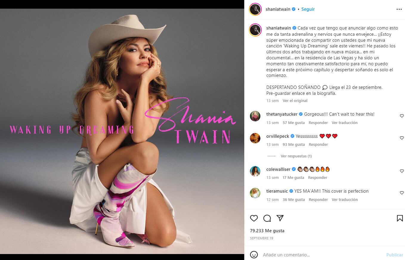 Shania Twain, sobre posar topless y la menopausia, "abrazo mi cuerpo a medida que cambia"