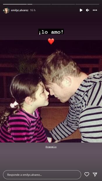 Emily Cinnamon comparte un dulce recuerdo con su papá 'Canelo' Álvarez previo a su pelea