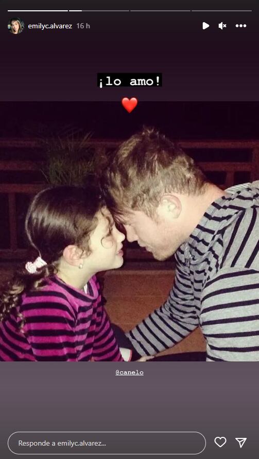 Emily Cinnamon comparte un dulce recuerdo con su papá 'Canelo' Álvarez previo a su pelea