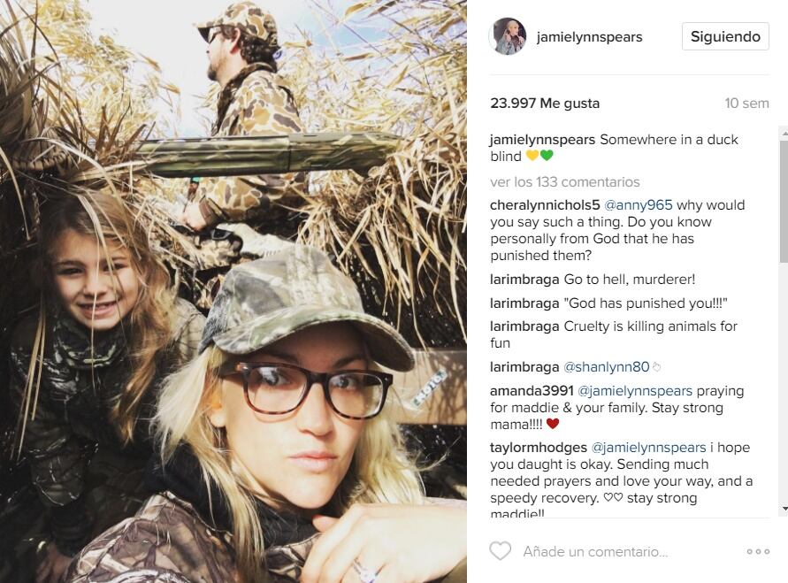 El mensaje de Britney Spears sobre el accidente de la hija de Jamie Lynn Spears