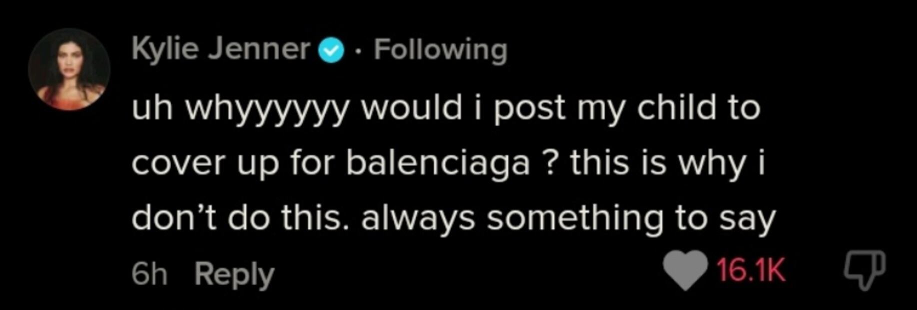 Kylie Jenner acusada de utilizar a sus hijos para desviar la atención de Balenciaga