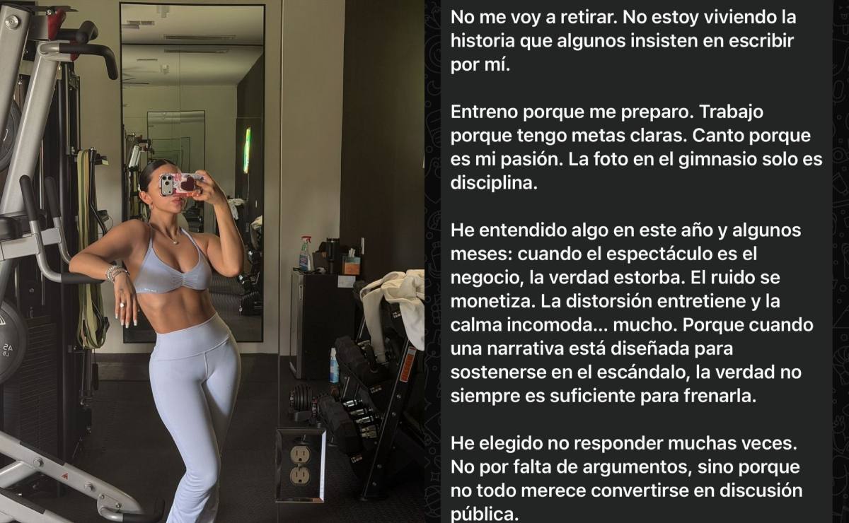 Ángela Aguilar y su poderoso mensaje / Fotos: Canal de difusión WhatsApp