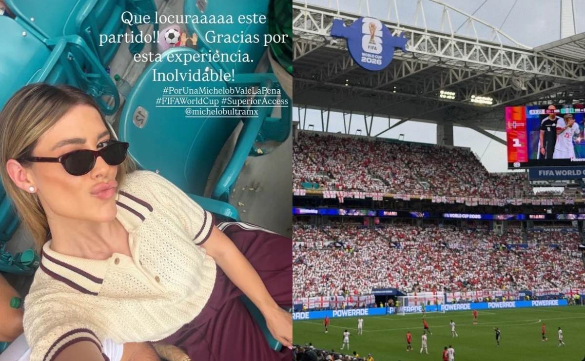 Michelle Salas en el Estadio Miami / Foto: Instagram