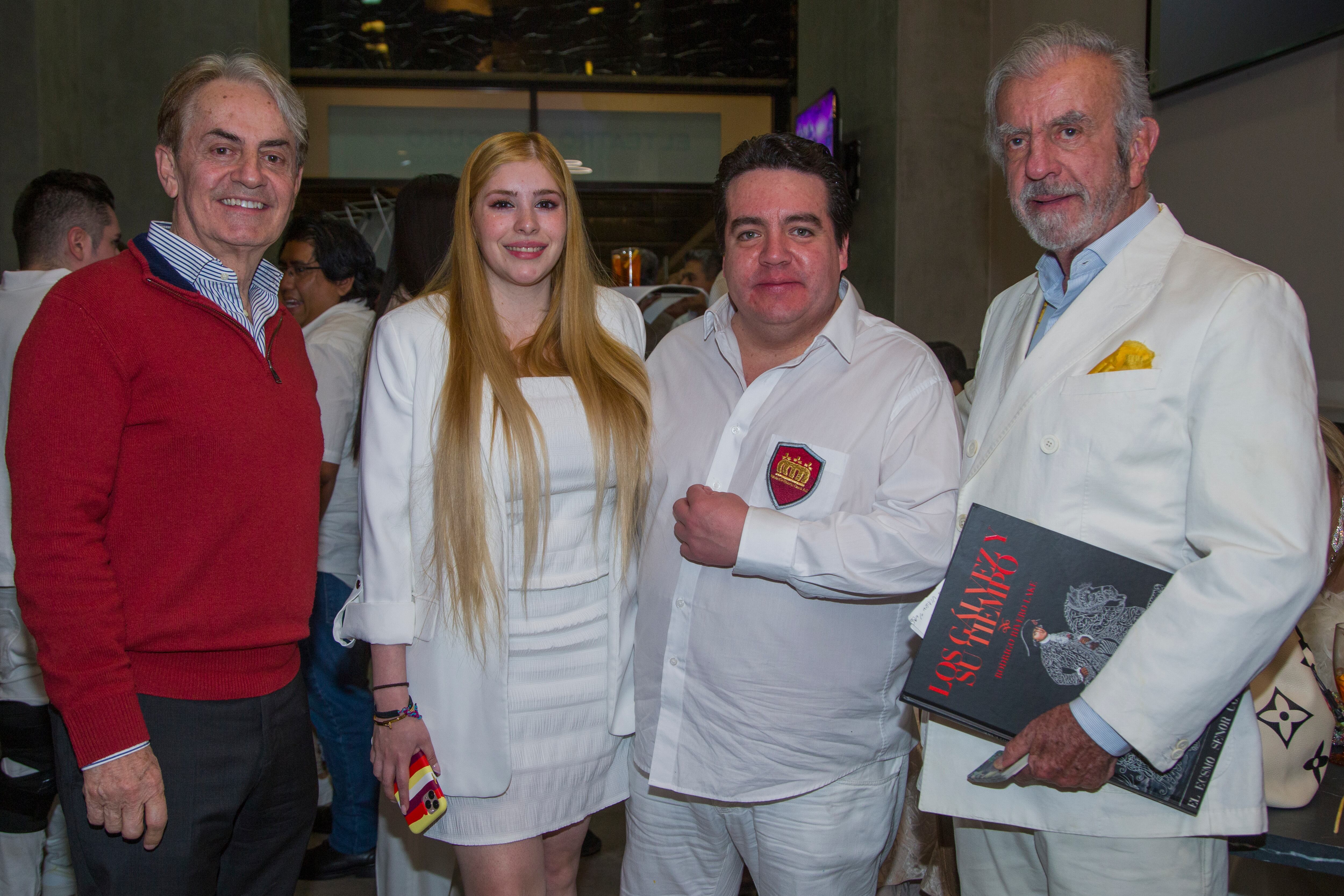 Ariel Díaz, Blanca Simental, Carlos del Valle y Rodrigo Rivero Lake. (Foto: Héptor Arjona)