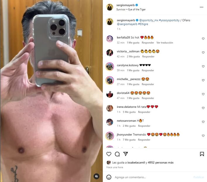 La ardiente publicación de Sergio Mayer / Instagram