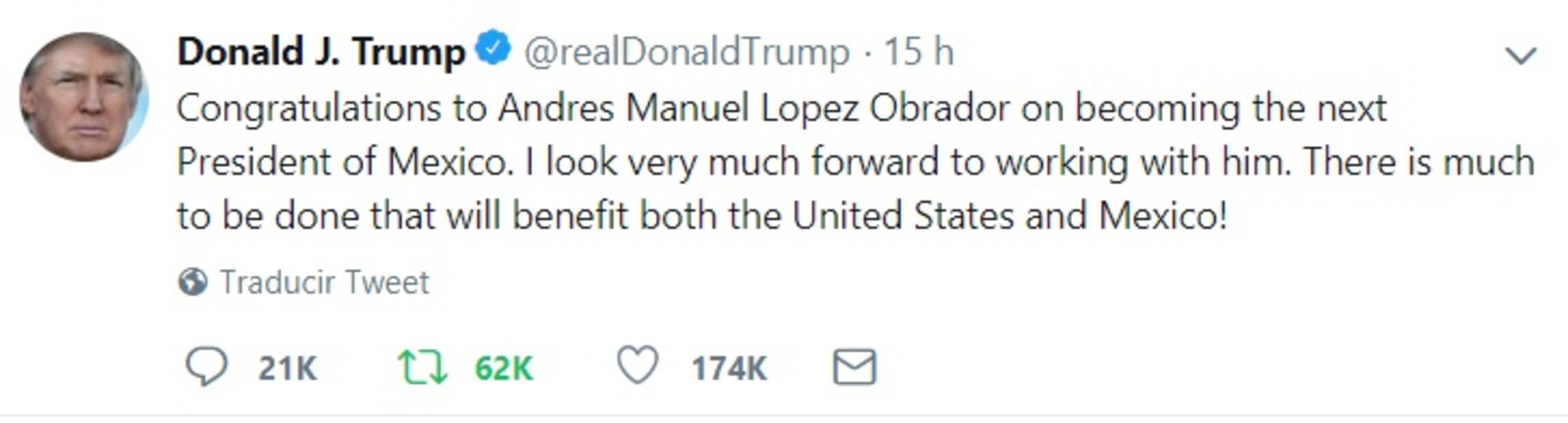 ¿Qué presidentes del mundo felicitaron a AMLO por su victoria?