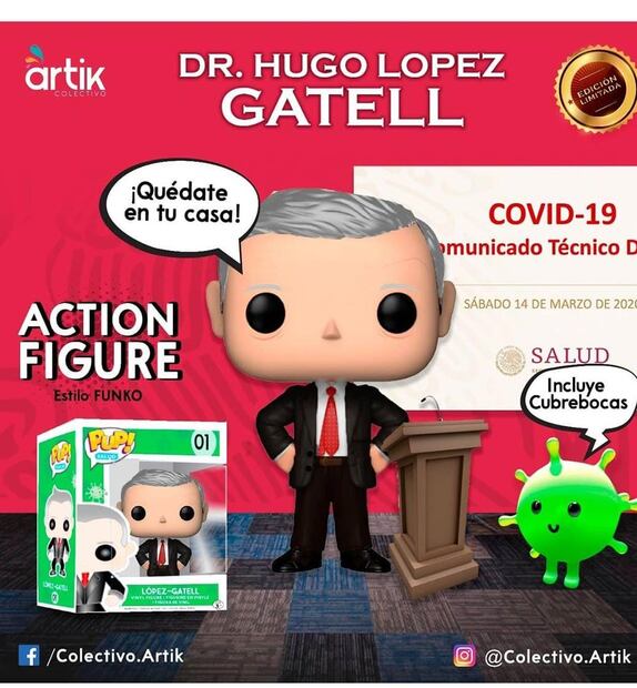 Convierten en 'muñeco' a Hugo López-Gatell por una buena causa