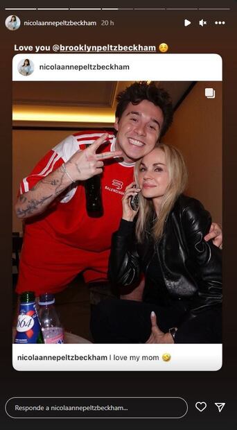 Nicola Peltz responde a los Beckham con foto de Brooklyn abrazando a su suegra