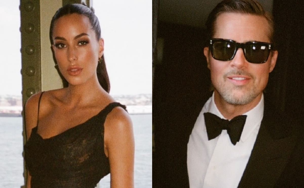 Brad Pitt e Inés de Ramón. (Foto: Instagram)
