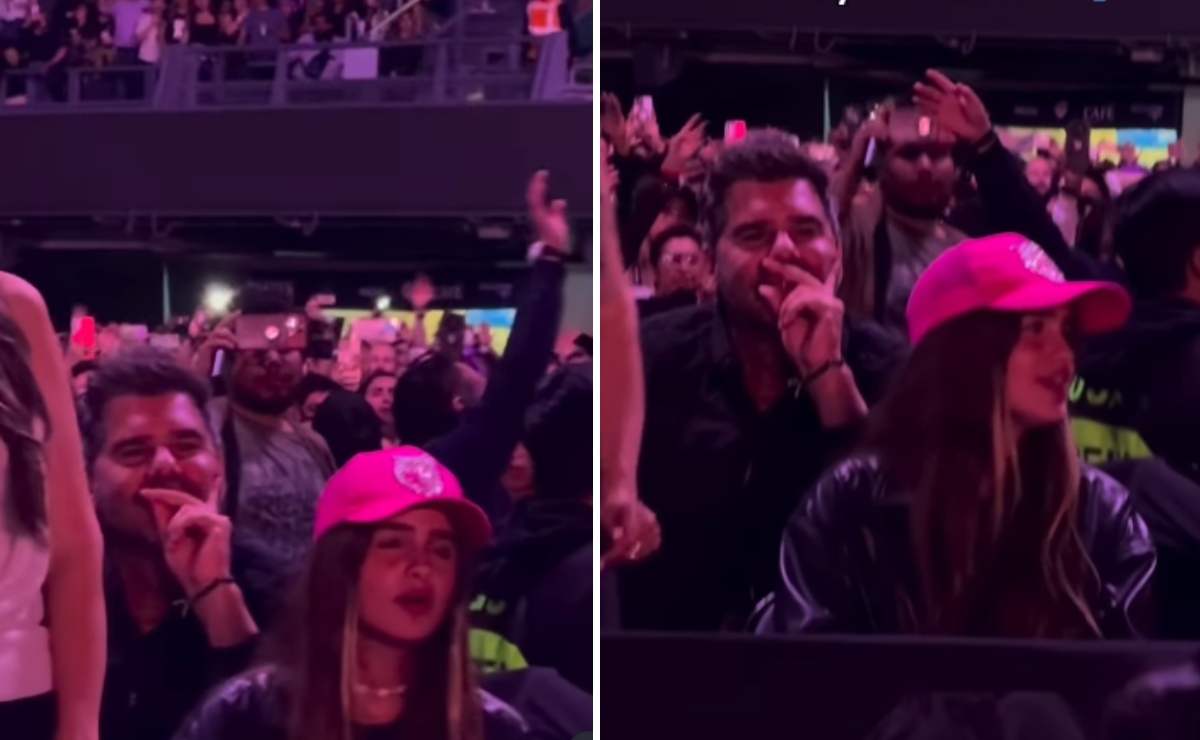 Antonio de la Rúa presente en el concierto de Shakira en México / Foto: Especial @escandala