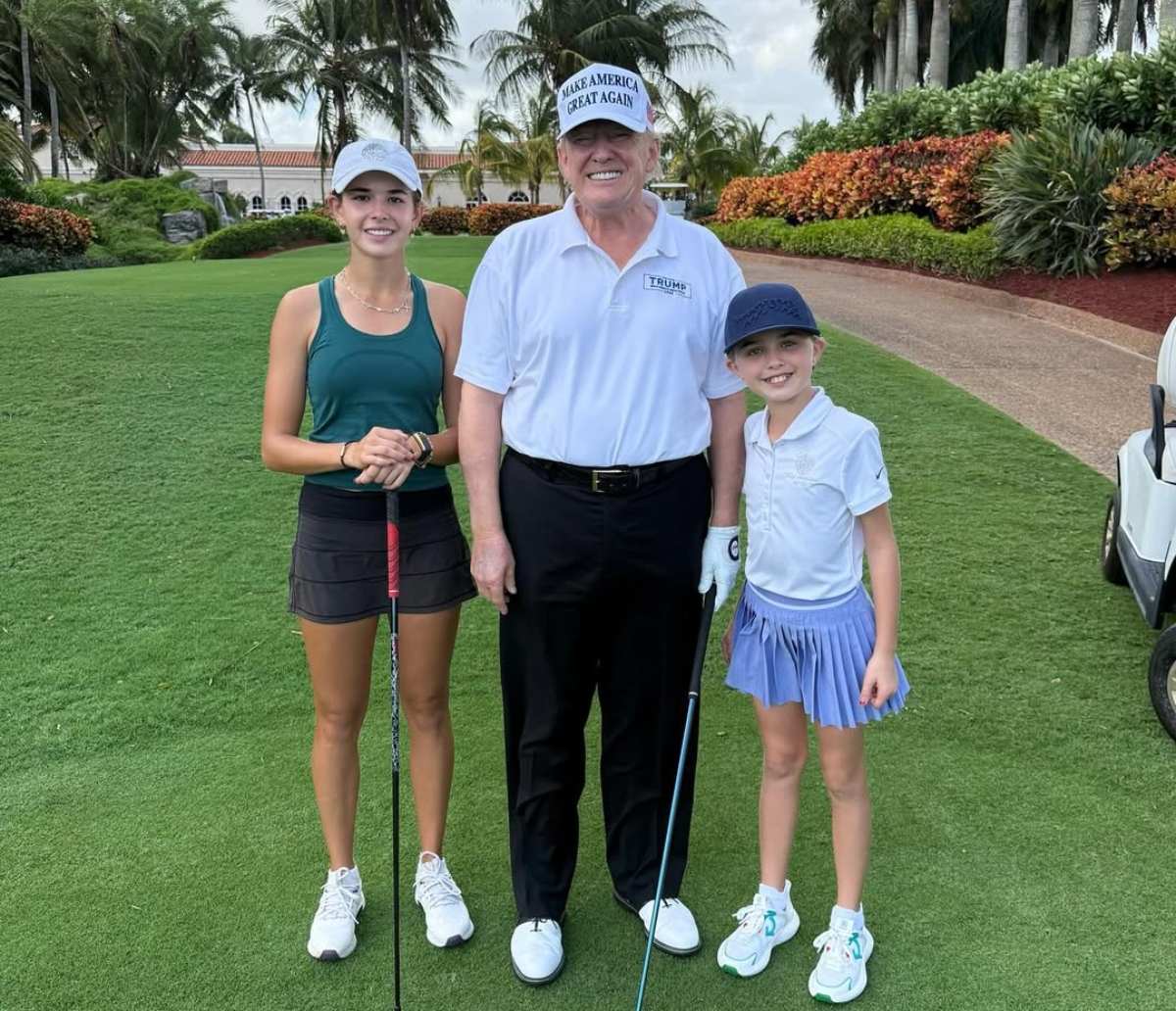Donald Trump y su nieta Kai / Foto: Instagram @kaitrumpgolfer