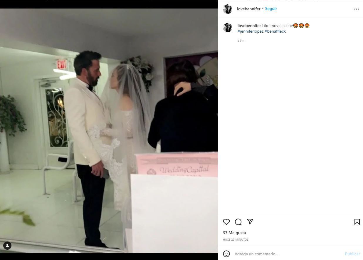 A un año de su reencuentro, Jennifer Lopez y Ben Affleck se casan con prisa en Las Vegas