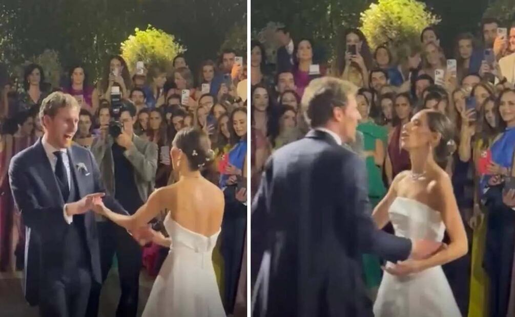 Vanessa Haj bailando junto a su esposo Ángel Alverde / Foto: "El Mundo de Regina"