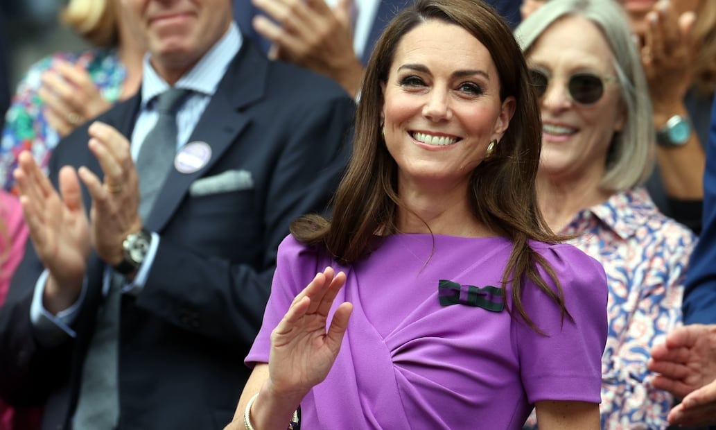 Kate Middleton reapareció para asistir a la final de Wimbledon 2024 / Foto: EFE
