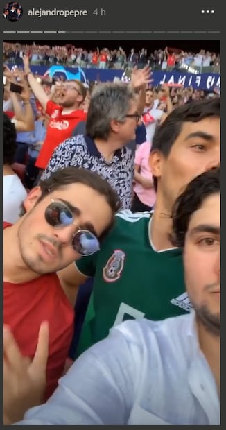 Alejandro Peña Pretelini en la final de la Champions League